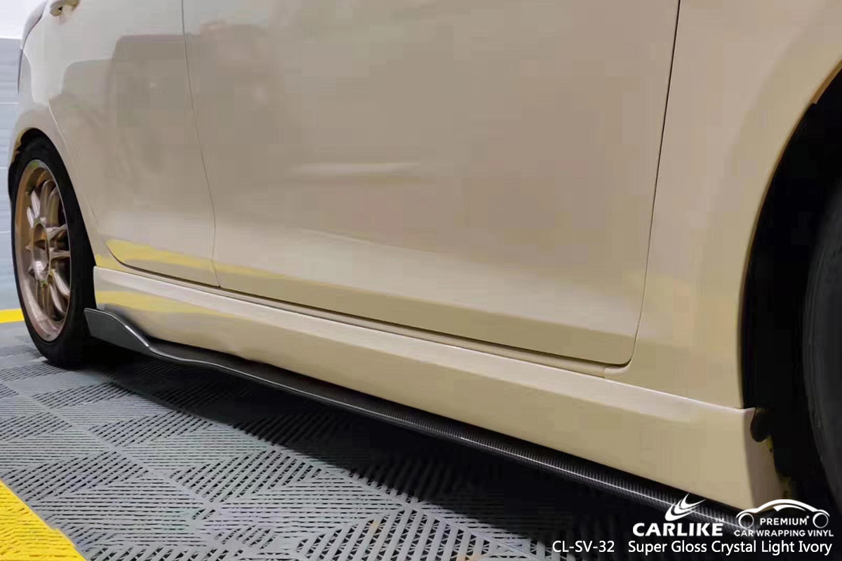 CL-SV-32 super gloss crystal light ivory car wrapping foil for SUZUKI Adiyaman Turkey