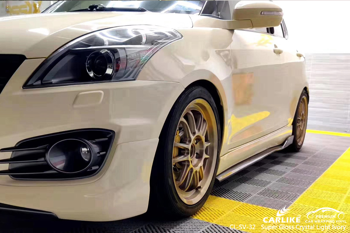CL-SV-32 super gloss crystal light ivory car wrapping foil for SUZUKI Adiyaman Turkey