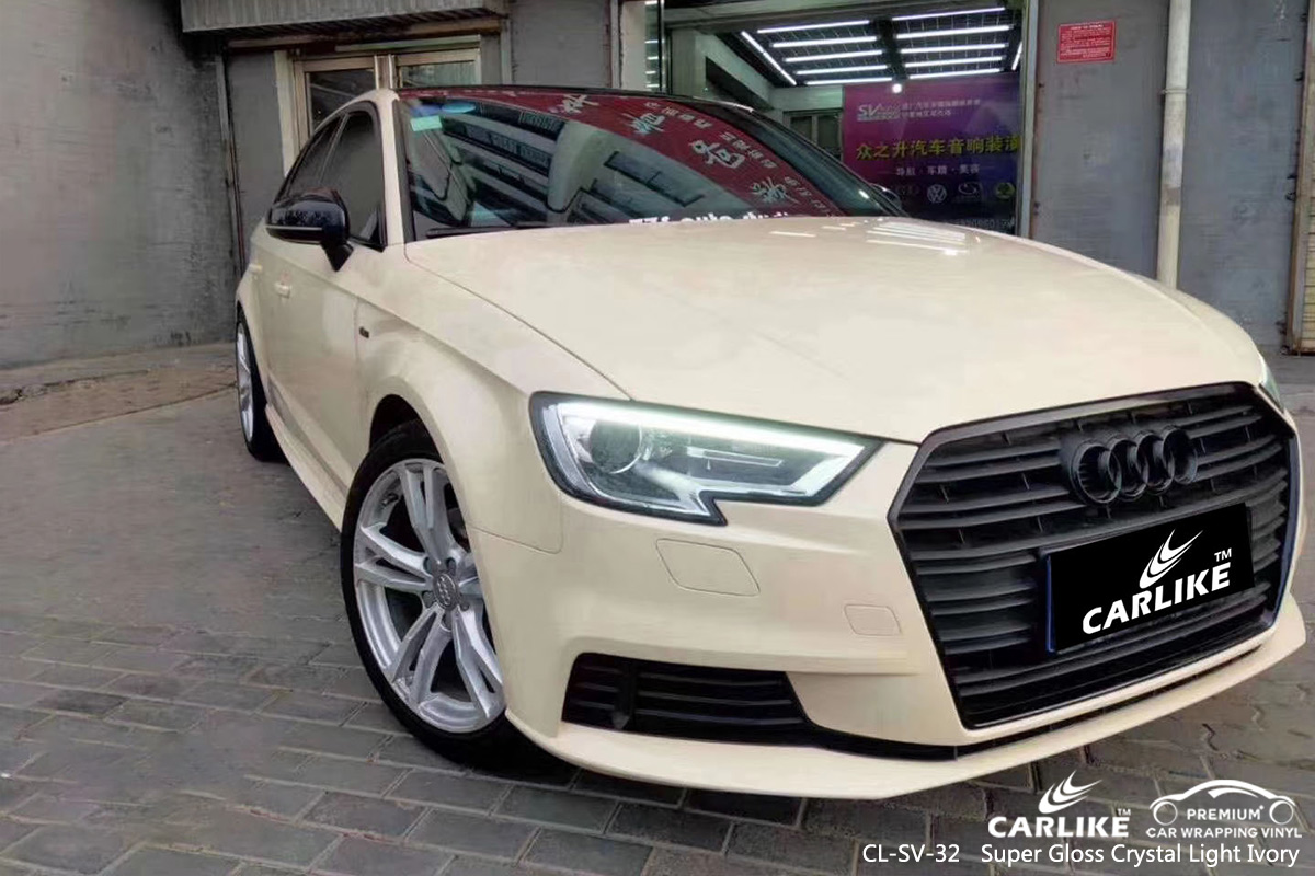 CL-SV-32 super gloss crystal light ivory tpu ppf film for AUDI Baden-Wurttemberg Germany