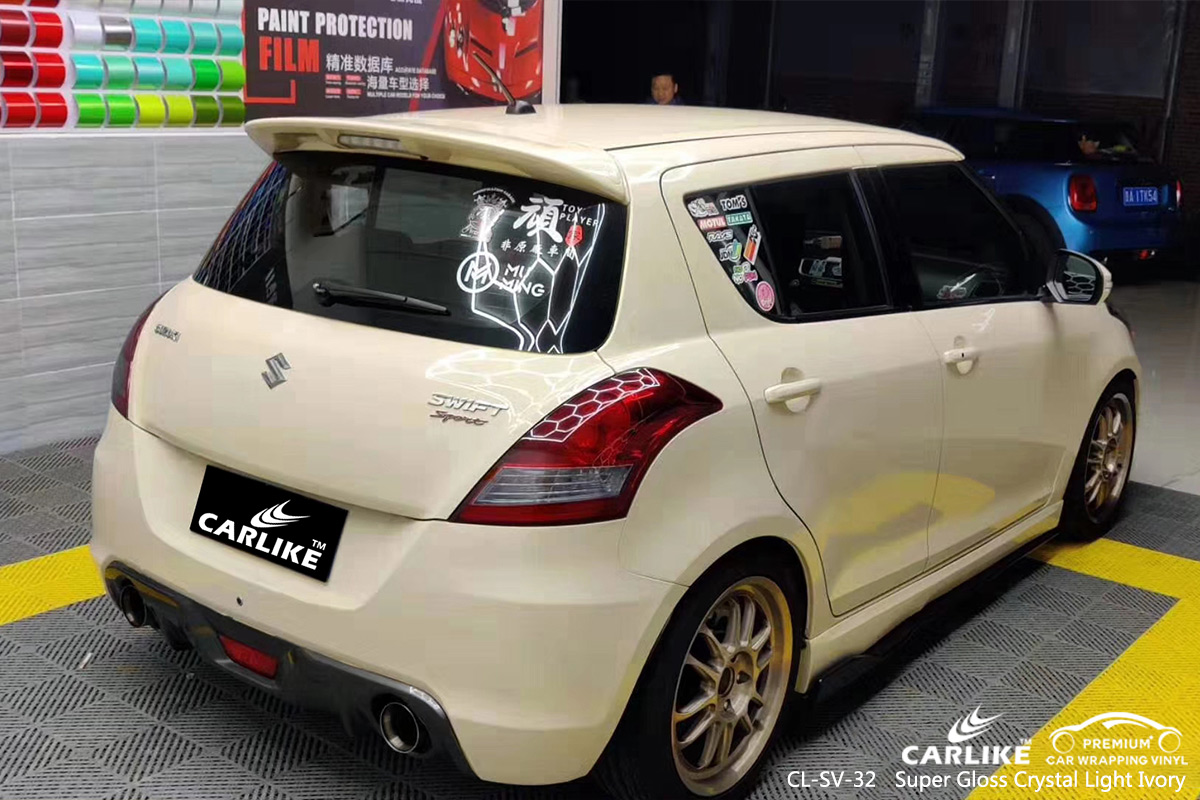 CL-SV-32 super gloss crystal light ivory car wrapping foil for SUZUKI Adiyaman Turkey
