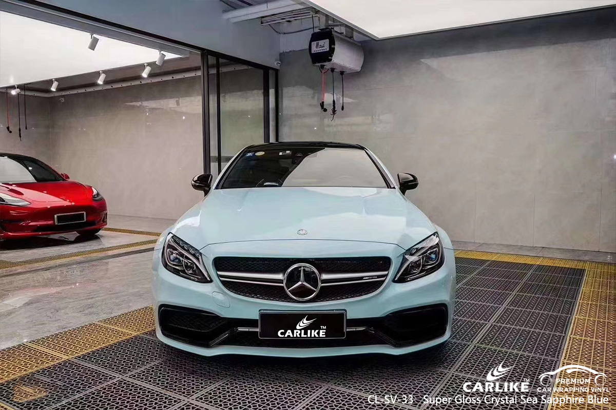 CL-SV-33 super gloss crystal sea sapphire blue ppf film for MERCEDES-BENZ Kedah Malaysia