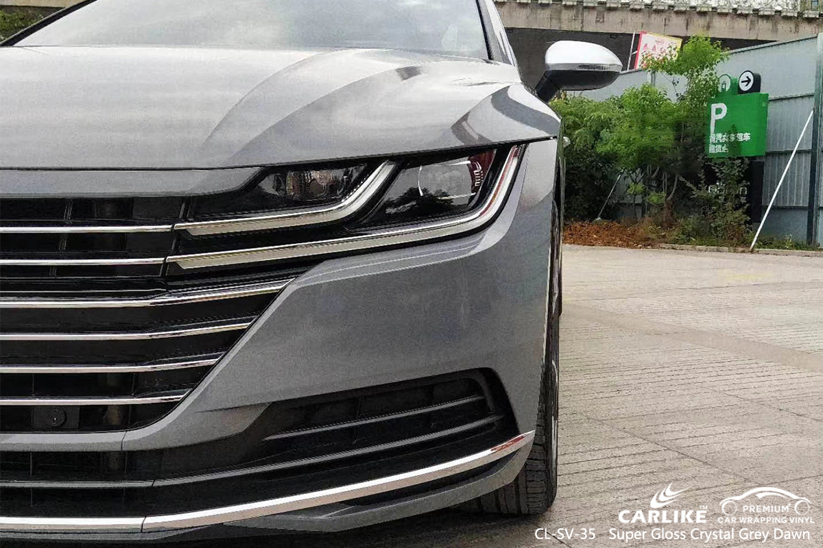 CL-SV-35 super gloss crystal grey dawn body wrap car supplier for VOLKSWAGEN England United Kingdom