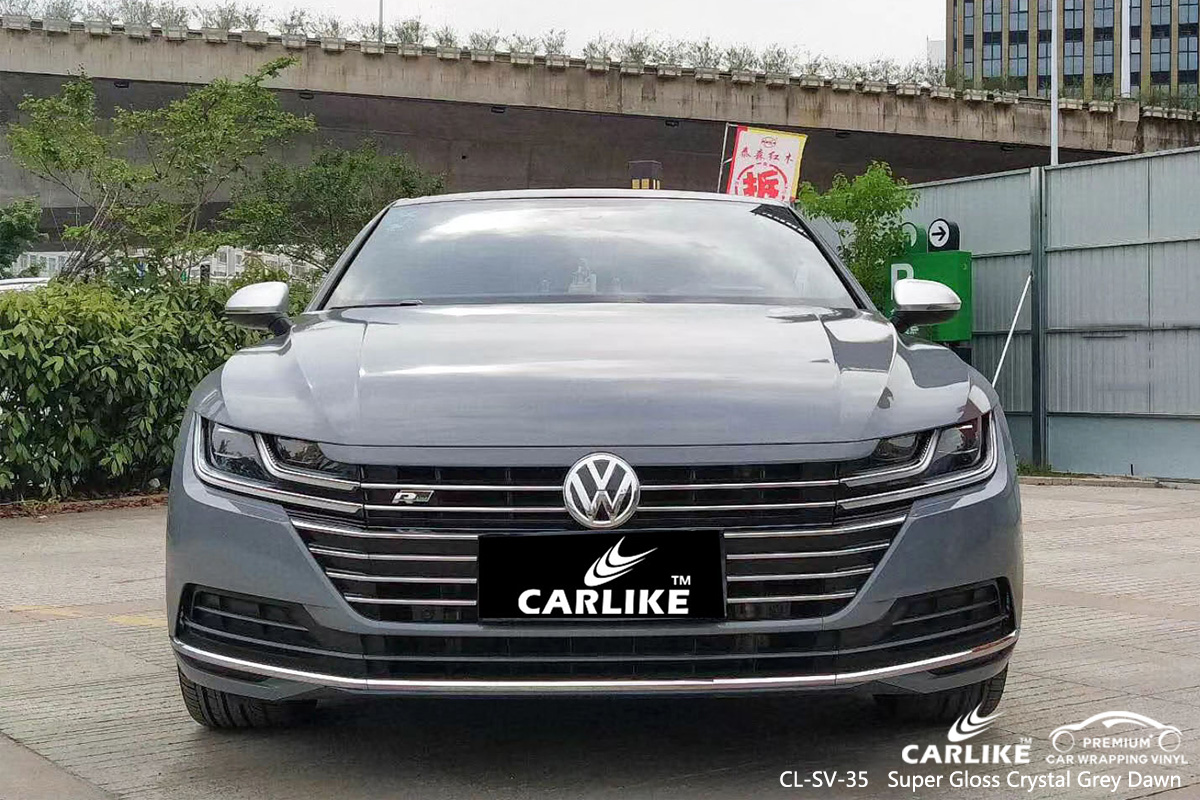 CL-SV-35 super gloss crystal grey dawn body wrap car supplier for VOLKSWAGEN England United Kingdom