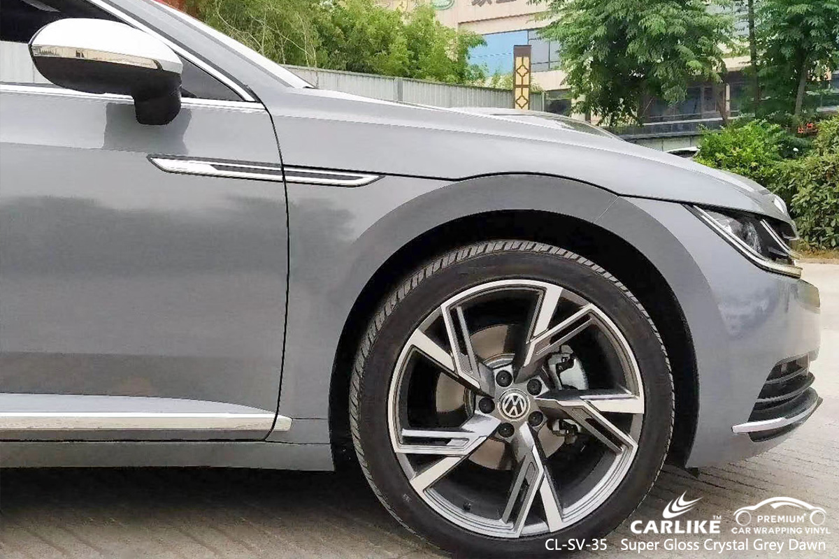 CL-SV-35 super gloss crystal grey dawn body wrap car supplier for VOLKSWAGEN England United Kingdom