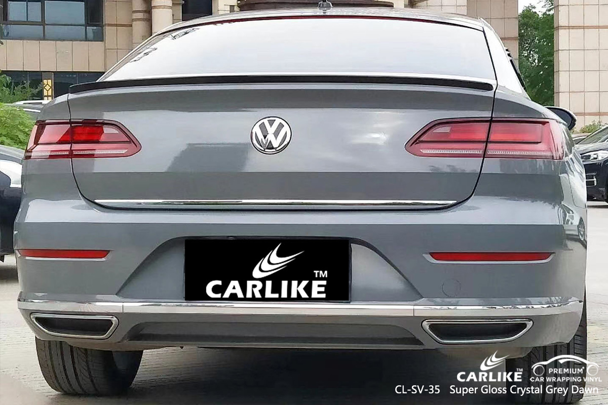 CL-SV-35 super gloss crystal grey dawn body wrap car supplier for VOLKSWAGEN England United Kingdom