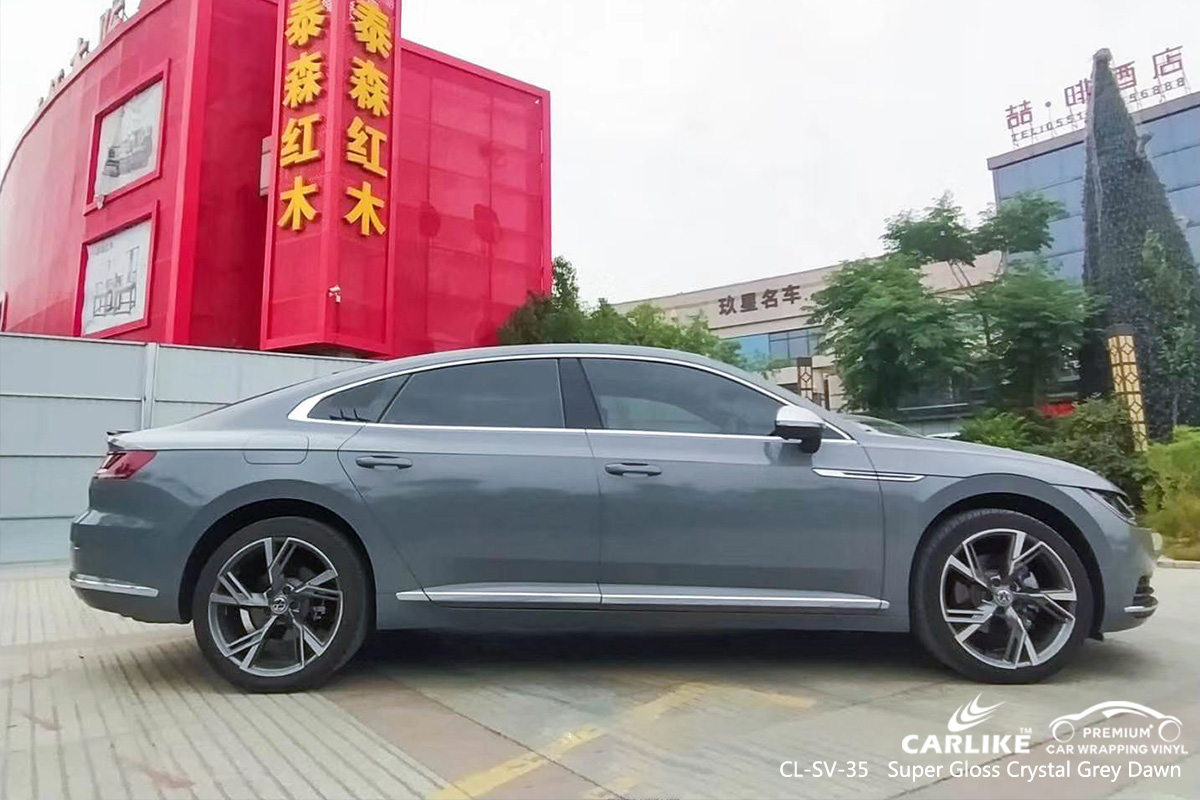 CL-SV-35 super gloss crystal grey dawn body wrap car supplier for VOLKSWAGEN England United Kingdom