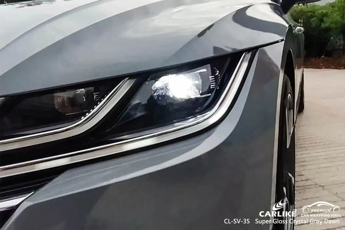 CL-SV-35 super gloss crystal grey dawn body wrap car supplier for VOLKSWAGEN England United Kingdom
