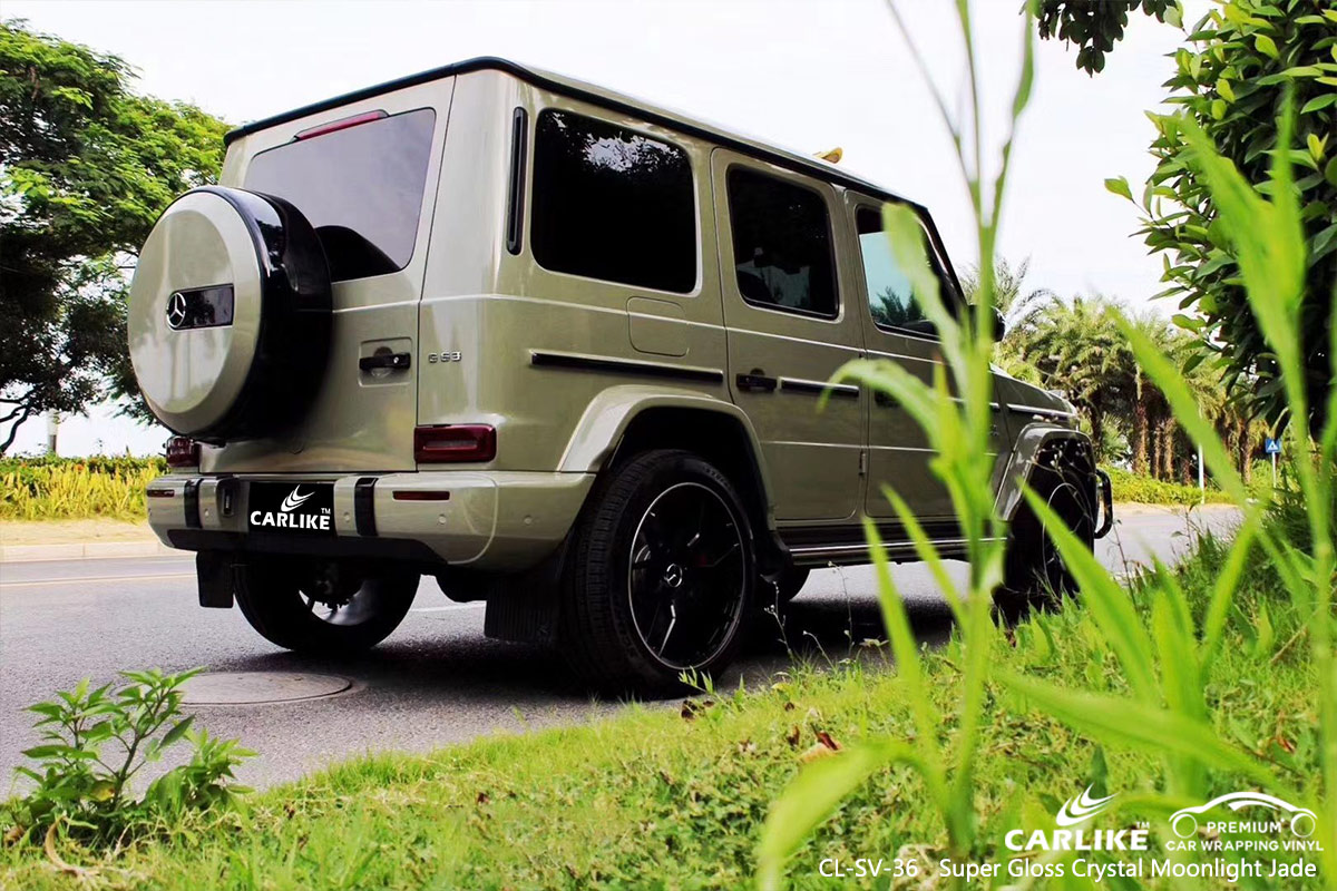 CL-SV-36 super gloss crystal moonlight jade car wrap film for MERCEDES-BENZ St Louis United States
