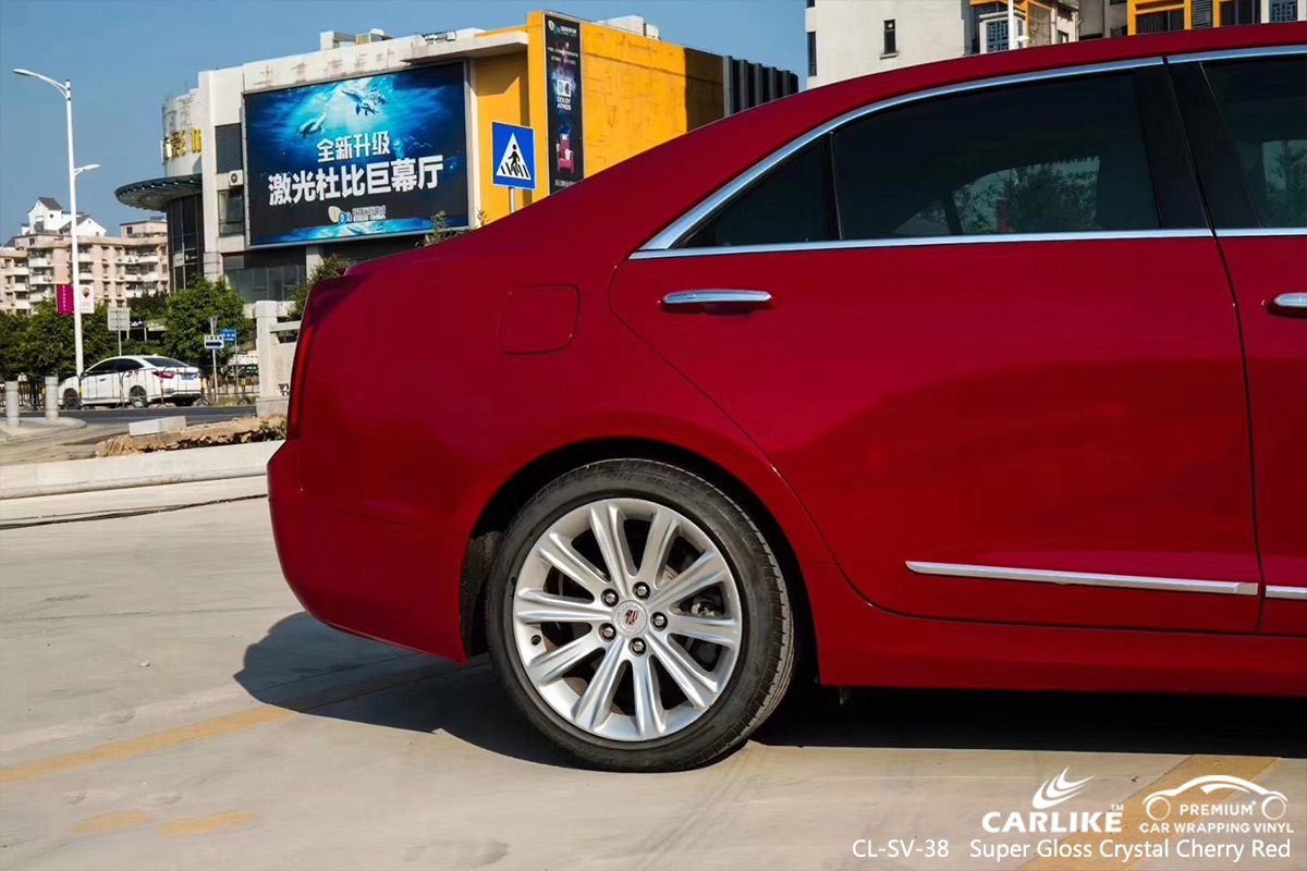 CL-SV-38 super gloss crystal cherry red vinyl matte car wrap for CADILLAC North West South Africa