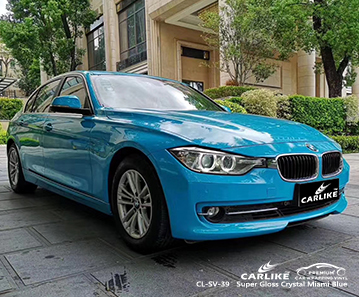 CL-SV-39 BMW KwaZulu-Natal Güney Afrika için süper parlak kristal miami mavisi vinil filmler
