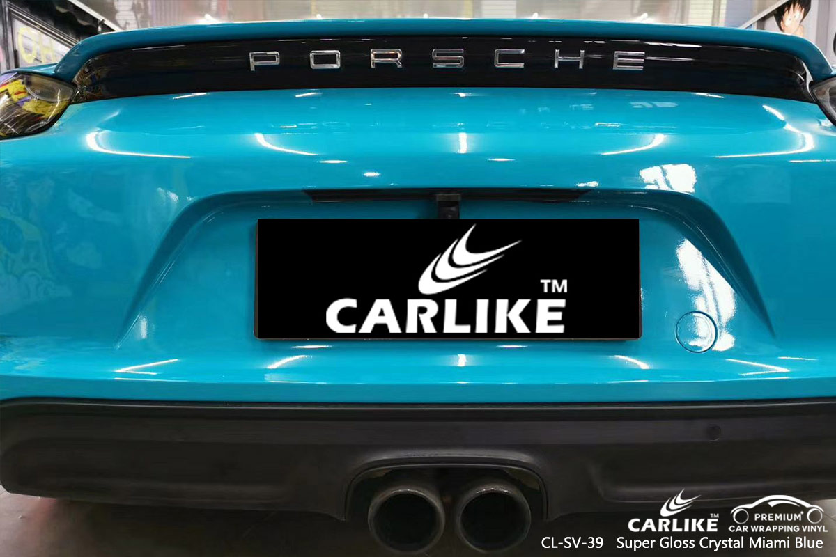 CL-SV-39 super gloss crystal miami blue car foil for PORSCHE Trenton United States