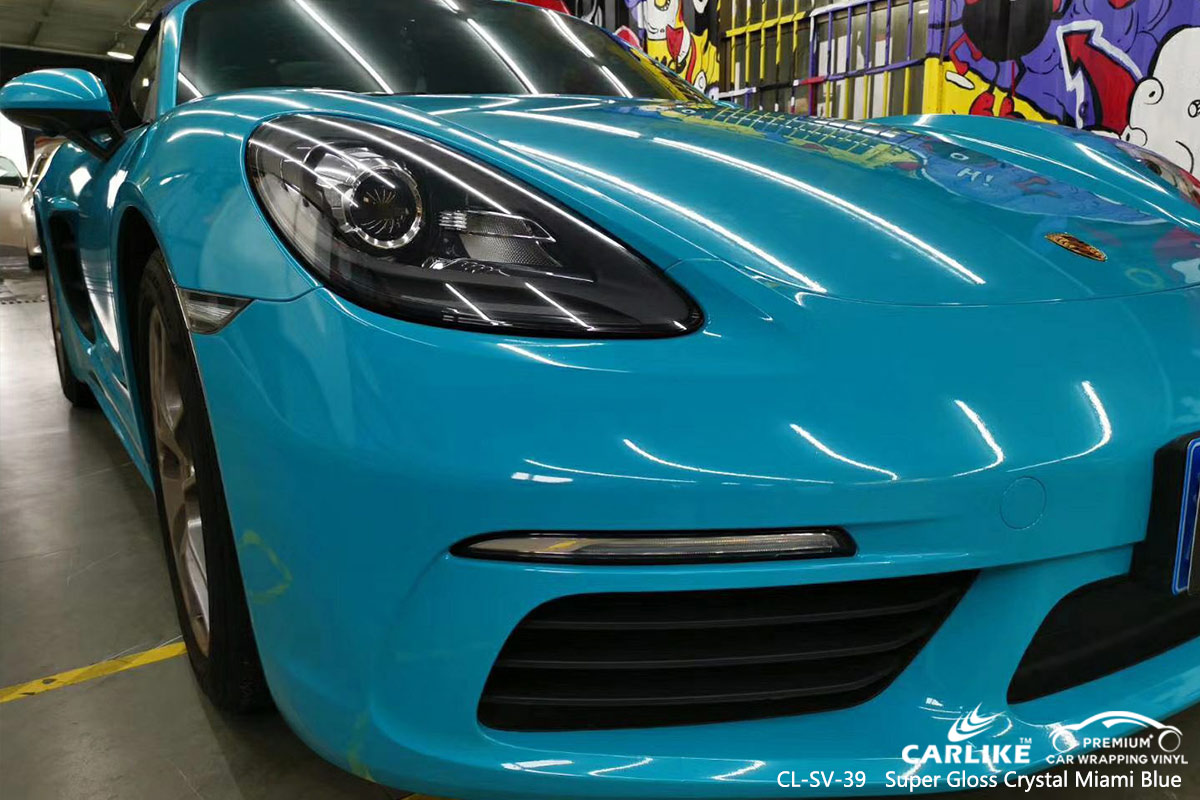 CL-SV-39 super gloss crystal miami blue car foil for PORSCHE Trenton United States