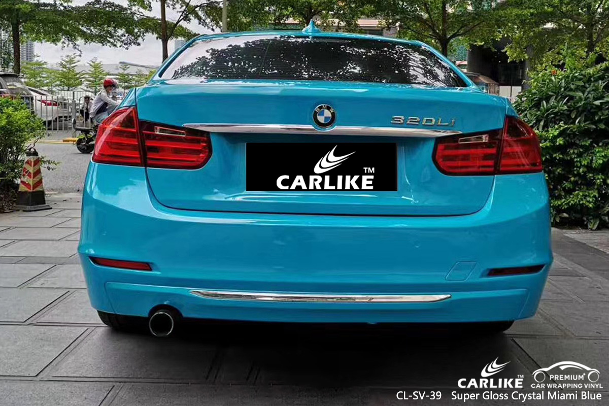 Cl Sv 39 Super Gloss Crystal Miami Blue Wrap Car Black Matt For Bmw Sino Vinyl
