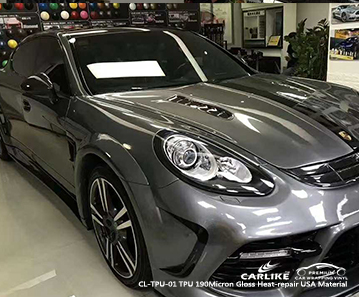 CL-TPU-01 tpu 190 mikron parlak ısı onarım vinil PORSCHE Kuzey Hollanda Hollanda için arabamı sarın