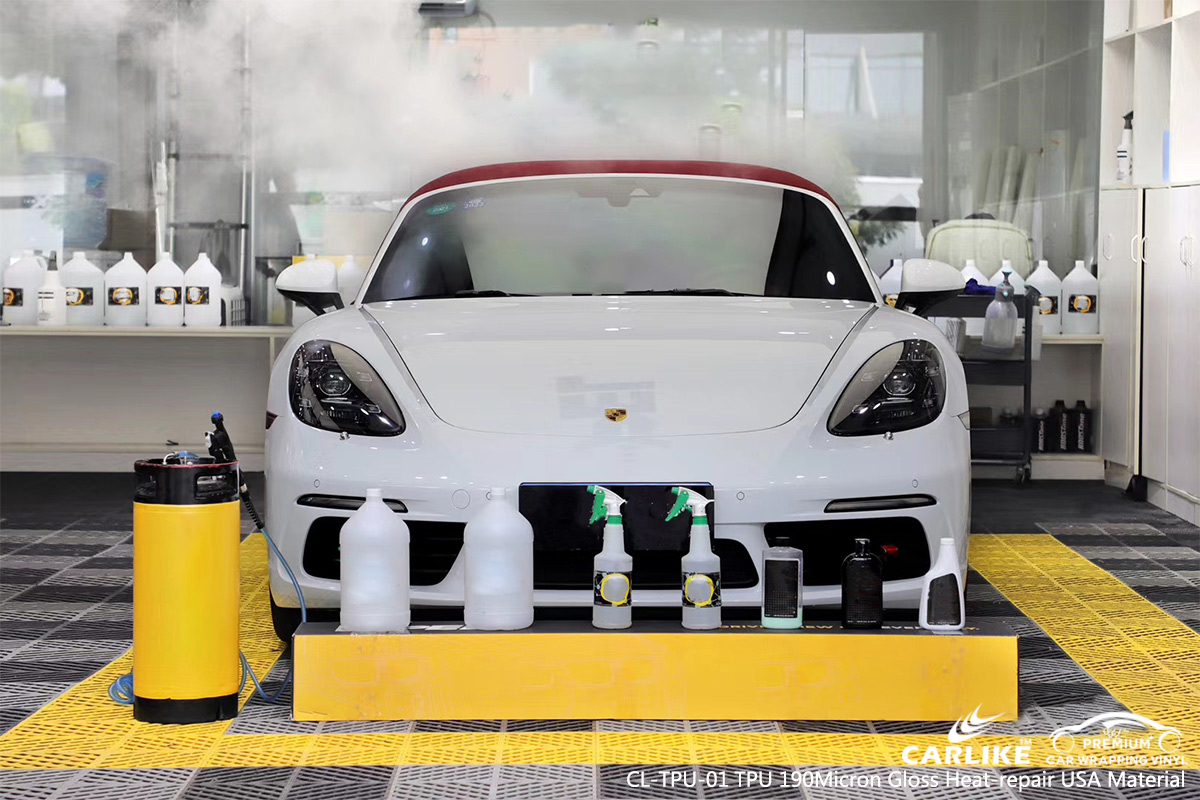 CL-TPU-01 tpu 190micron gloss heat-repair wrap vinyl for PORSCHE Putrajaya Malaysia
