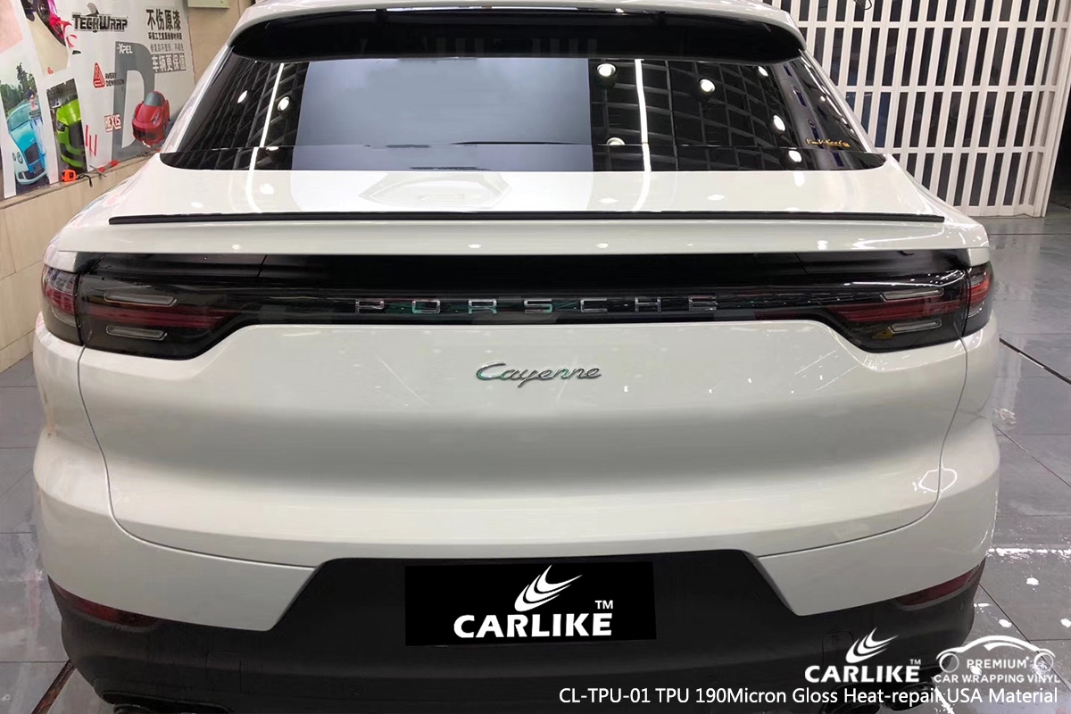 CL-TPU-01 tpu 190micron gloss heat-repair wrap car black matt for PORSCHE Kirsehir Turkey