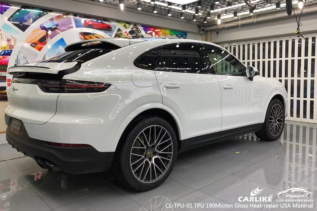 CL-TPU-01 tpu 190micron gloss heat-repair wrap car black matt for PORSCHE Kirsehir Turkey