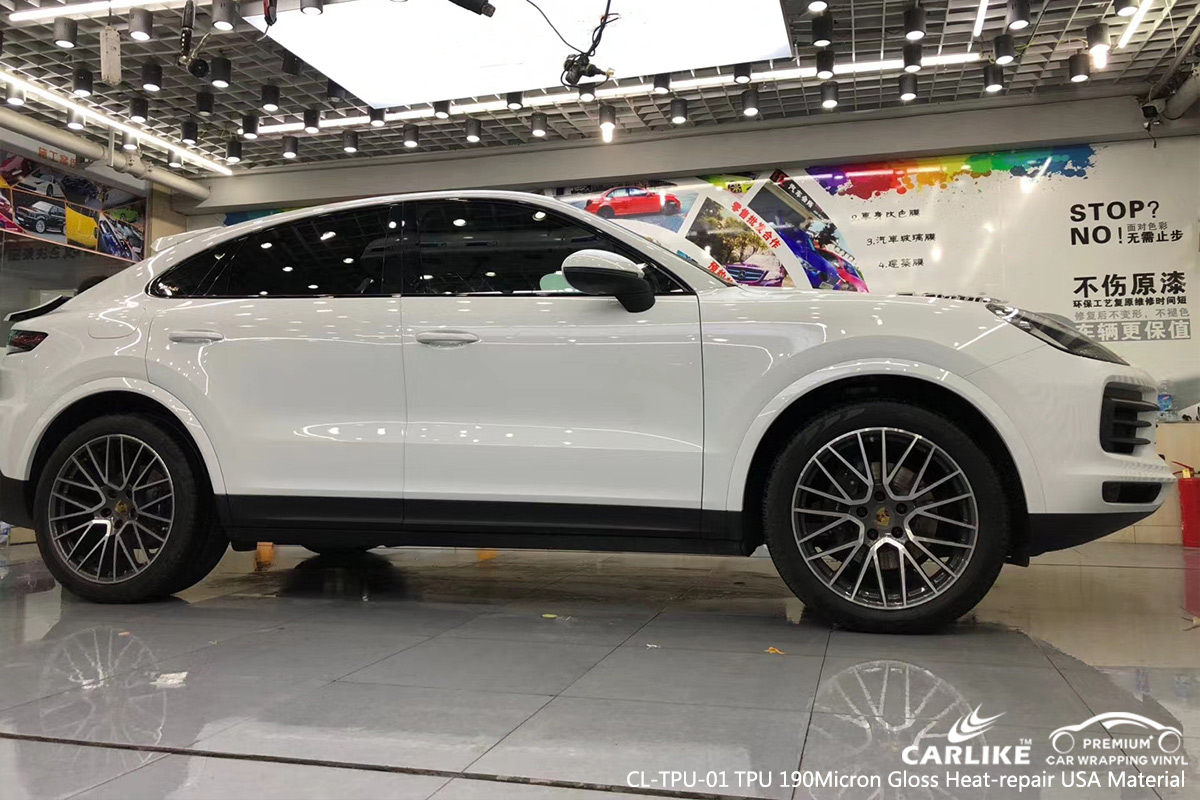 CL-TPU-01 tpu 190micron gloss heat-repair wrap car black matt for PORSCHE Kirsehir Turkey