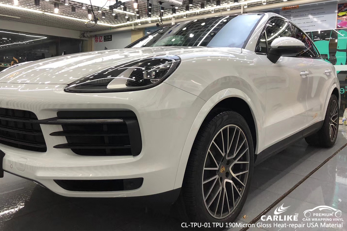 CL-TPU-01 tpu 190micron gloss heat-repair wrap car black matt for PORSCHE Kirsehir Turkey