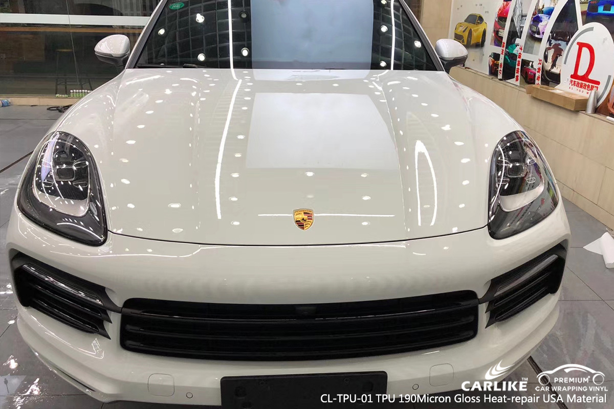 CL-TPU-01 tpu 190micron gloss heat-repair wrap car black matt for PORSCHE Kirsehir Turkey