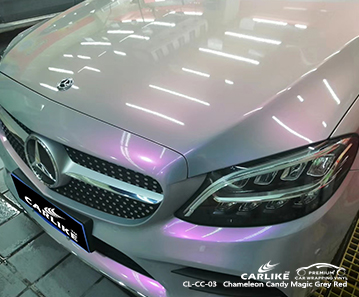 CL-CC-03 chameleon candy magic grey red vinyl films for MERCEDES-BENZ