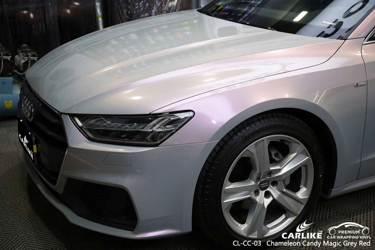 CL-CC-03 chameleon candy magic grey red automobile wrap vinyl for AUDI Cabuyao Philippines