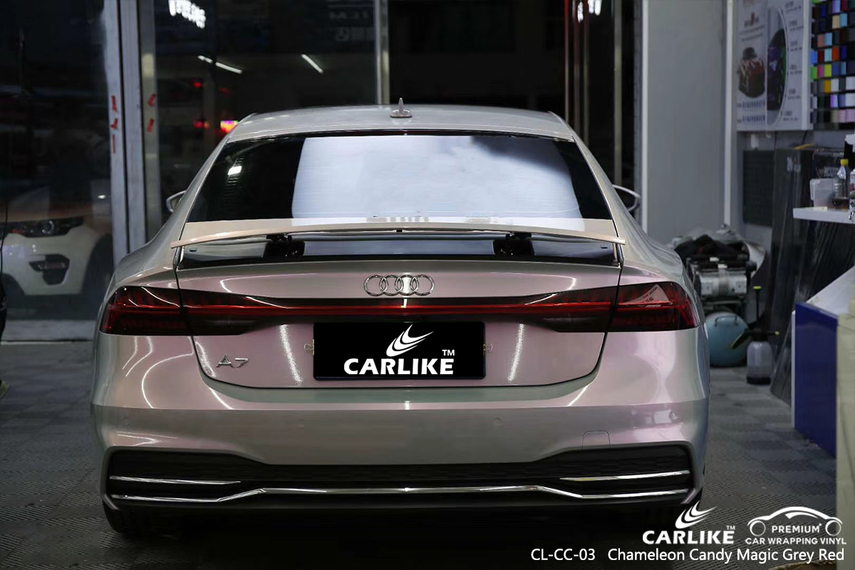 CL-CC-03 chameleon candy magic grey red automobile wrap vinyl for AUDI Cabuyao Philippines