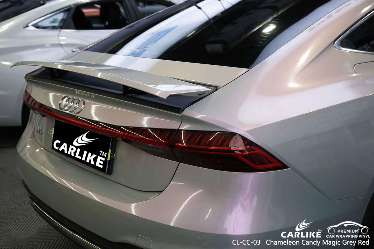 CL-CC-03 chameleon candy magic grey red automobile wrap vinyl for AUDI Cabuyao Philippines