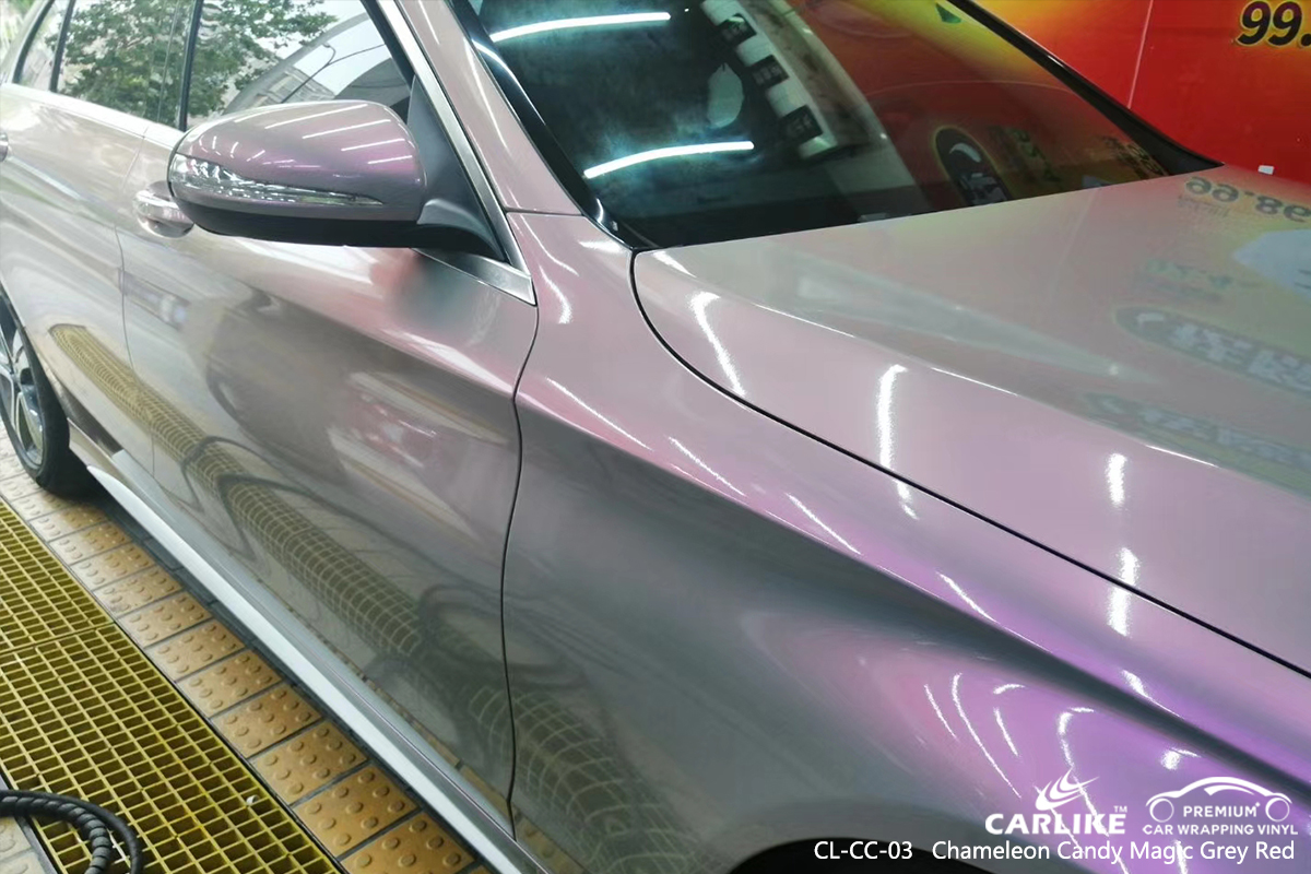 CL-CC-03 chameleon candy magic grey red vinyl films for MERCEDES-BENZ San Fernando Philippines