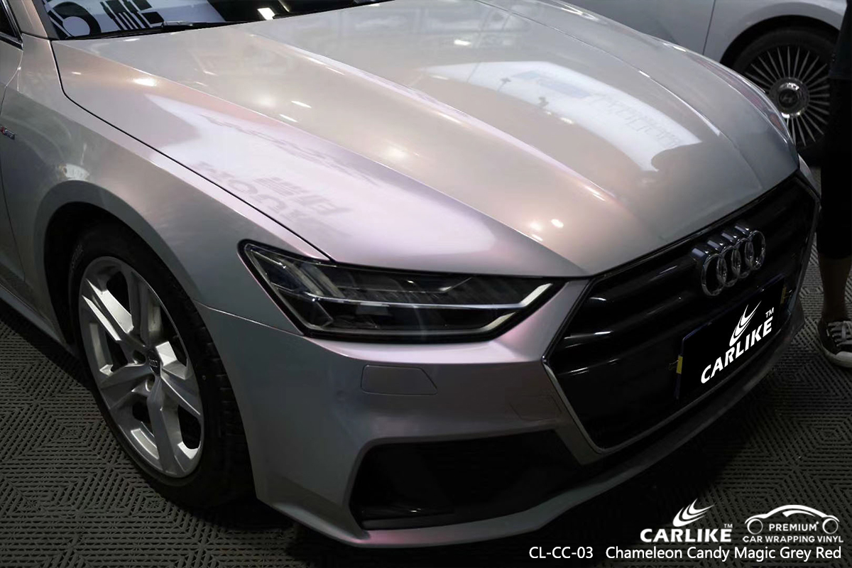 CL-CC-03 chameleon candy magic grey red automobile wrap vinyl for AUDI Cabuyao Philippines