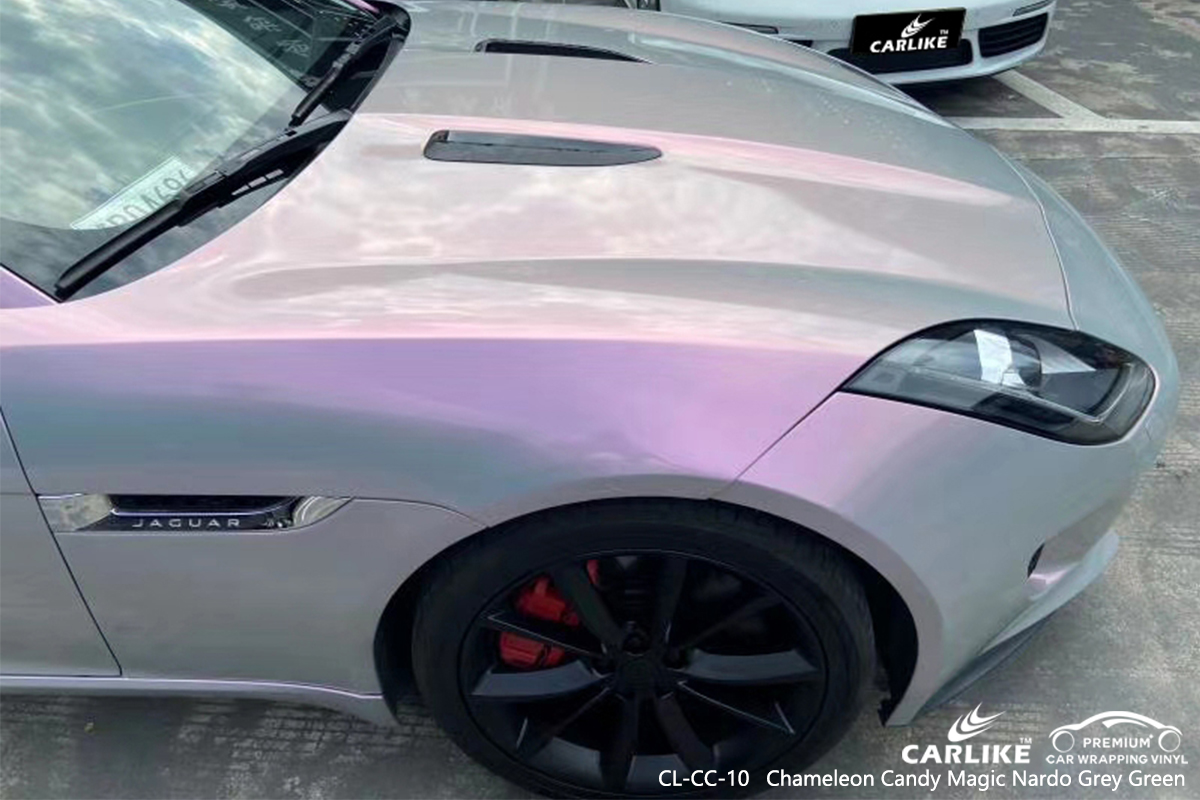 CL-CC-10 chameleon candy magic nardo grey green carbon fibre vinyl wrap for bikes for JAGUAR Mandaluyong Philippines