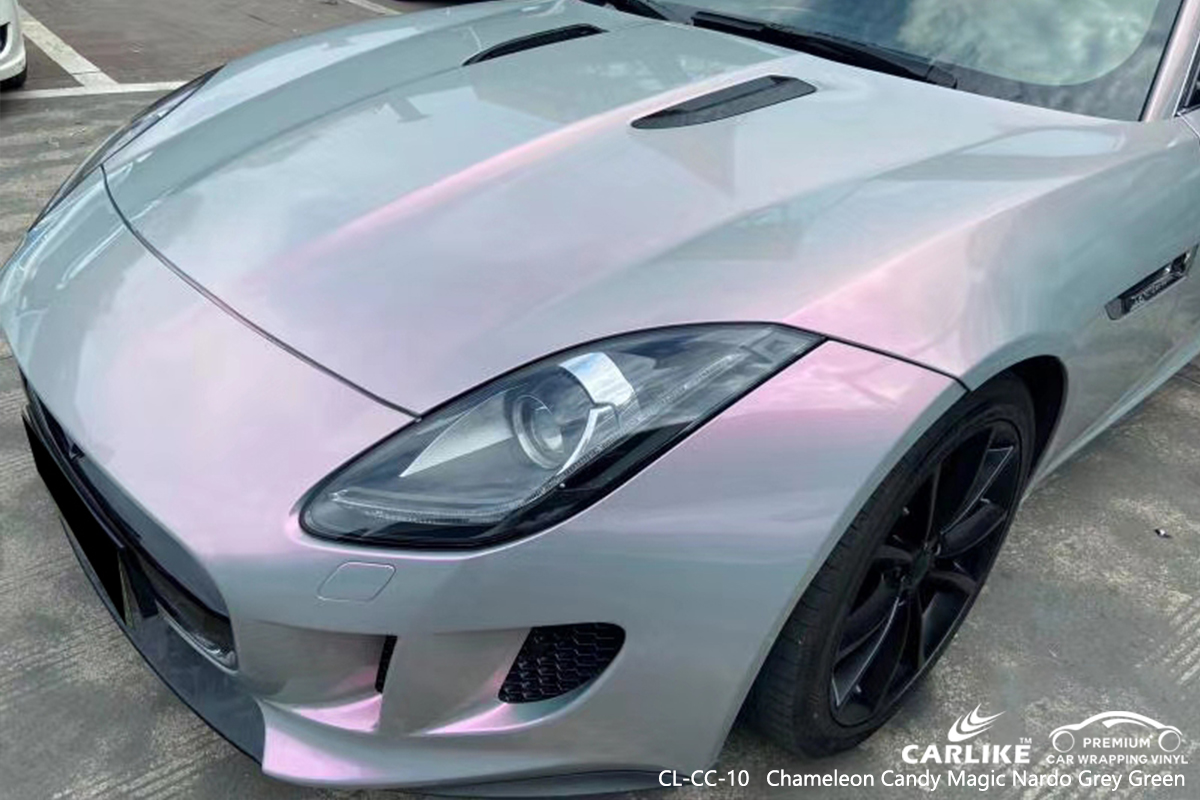 CL-CC-10 chameleon candy magic nardo grey green carbon fibre vinyl wrap for bikes for JAGUAR Mandaluyong Philippines