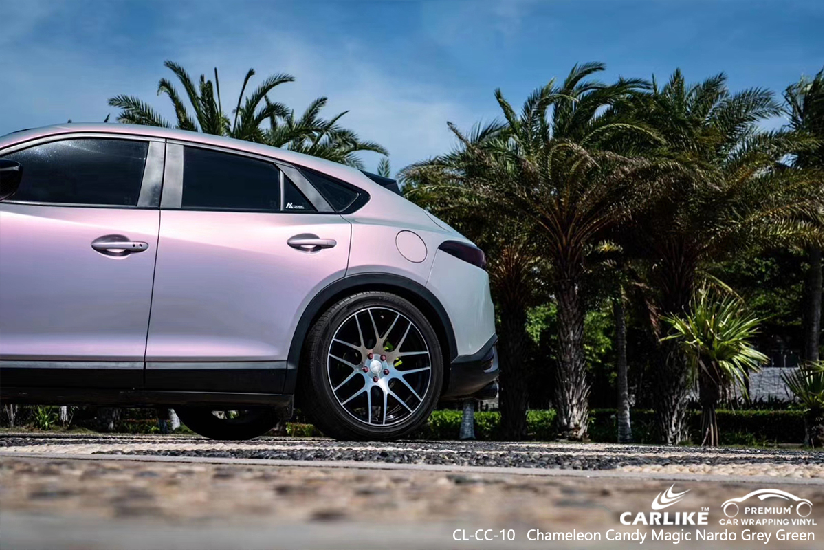 CL-CC-10 chameleon candy magic nardo grey green carbon fibre vinyl wrap for bikes for JAGUAR Mandaluyong Philippines