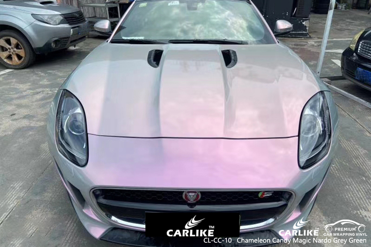 CL-CC-10 chameleon candy magic nardo grey green carbon fibre vinyl wrap for bikes for JAGUAR Mandaluyong Philippines