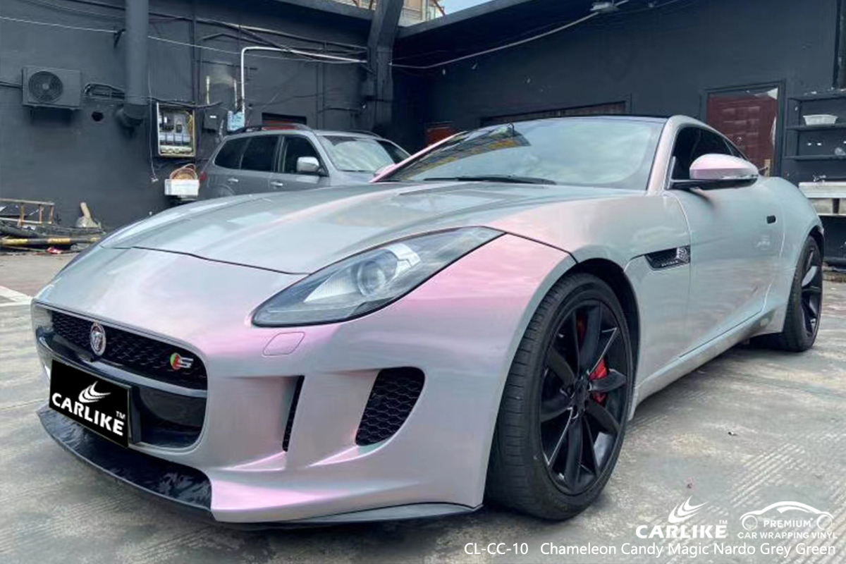 CL-CC-10 chameleon candy magic nardo grey green carbon fibre vinyl wrap for bikes for JAGUAR Mandaluyong Philippines