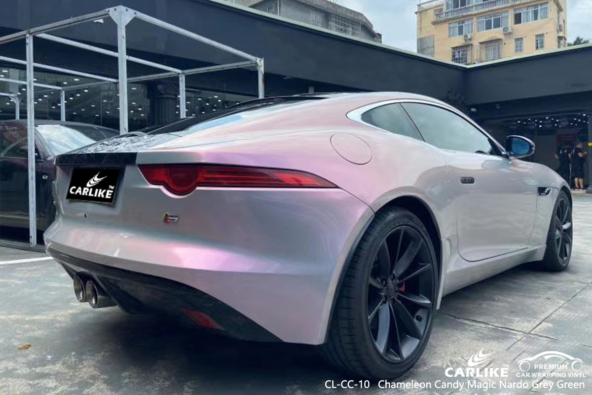 CL-CC-10 chameleon candy magic nardo grey green carbon fibre vinyl wrap for bikes for JAGUAR Mandaluyong Philippines