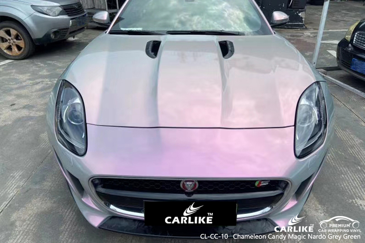 CL-CC-10 chameleon candy magic nardo grey green carbon fibre vinyl wrap for bikes for JAGUAR Mandaluyong Philippines