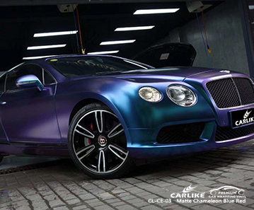CL-CE-03 ماتي الحرباء الأزرق الداكن إلى الأرجواني الفينيل الواقي للسيارات ل بنتلي فرانكفورت الولايات المتحدة
