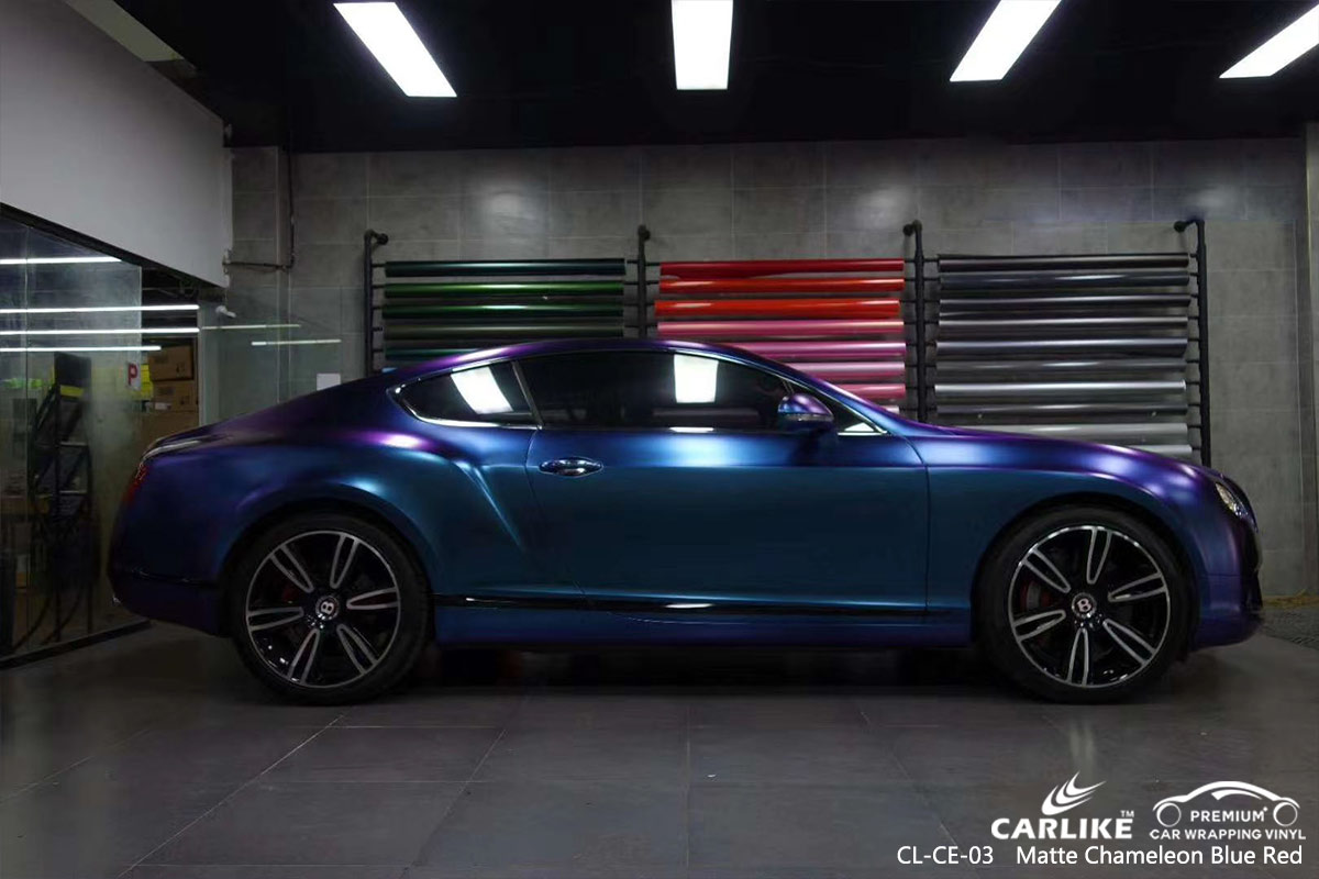CL-CE-03 matte chameleon dark blue to purple protective vinyl for cars for BENTLEY Frankfort United States
