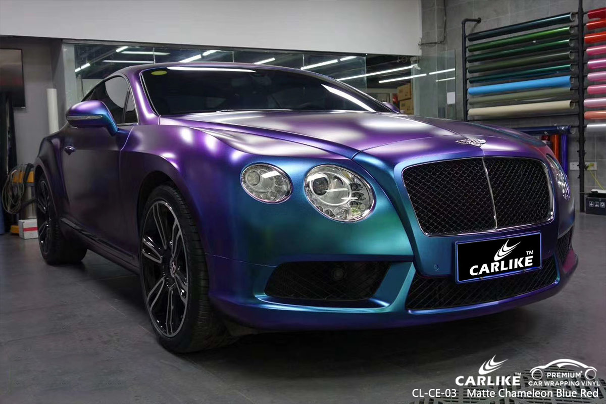 CL-CE-03 matte chameleon dark blue to purple protective vinyl for cars for BENTLEY Frankfort United States