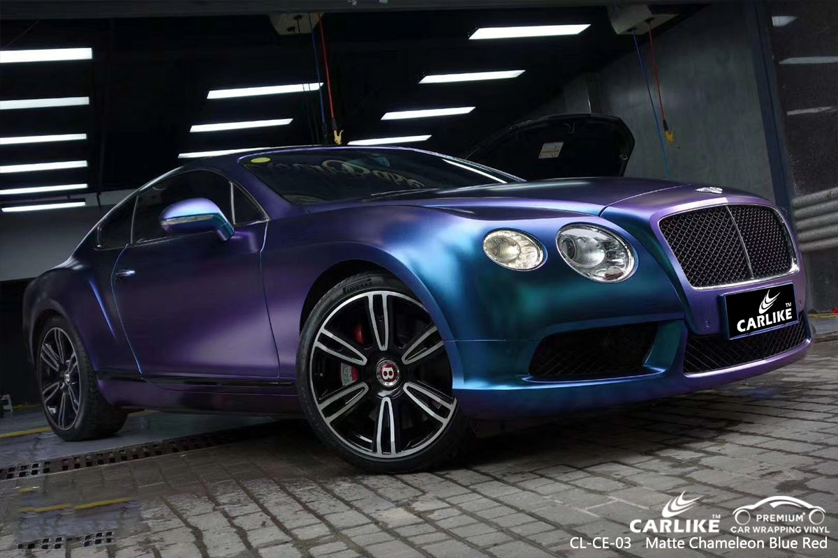 CL-CE-03 matte chameleon dark blue to purple protective vinyl for cars for BENTLEY Frankfort United States
