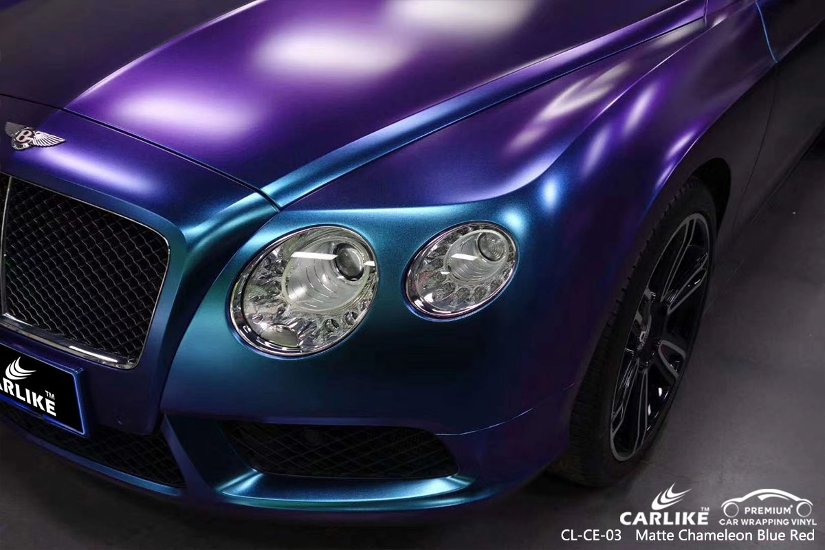 CL-CE-03 matte chameleon dark blue to purple protective vinyl for cars for BENTLEY Frankfort United States