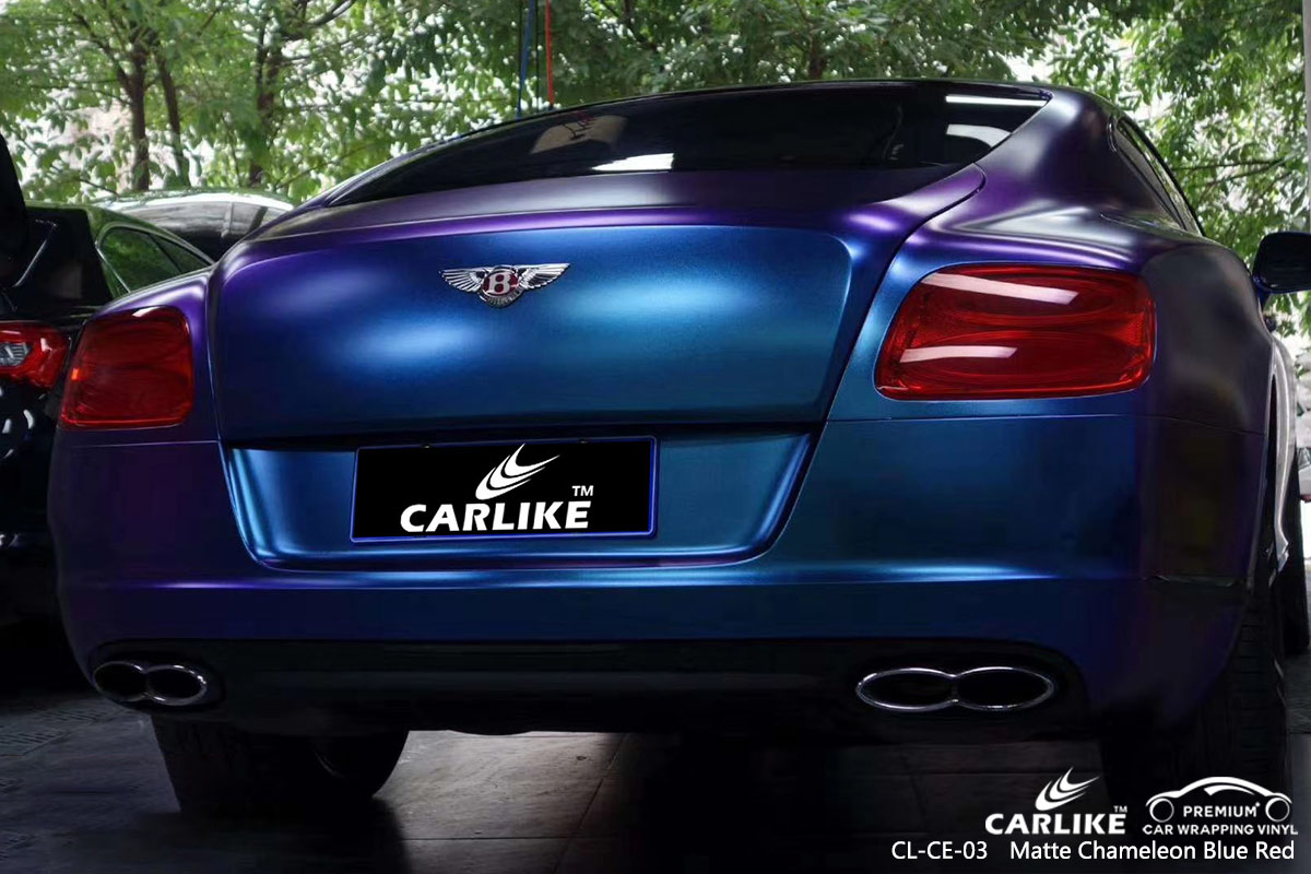 CL-CE-03 matte chameleon dark blue to purple protective vinyl for cars for BENTLEY Frankfort United States