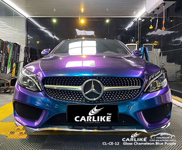 CL-CE-12 gloss chameleon lucido per auto da blu chiaro a viola per MERCEDES-BENZ Lucena Filippine