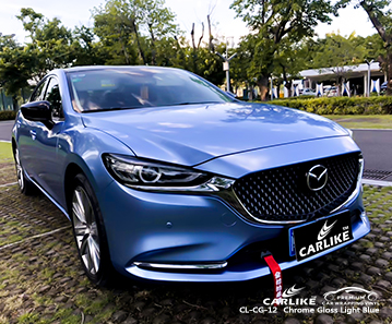 MAZDA Ligao Filipinler için arabalar için CL-CG-12 krom parlak açık mavi koruyucu vinil
