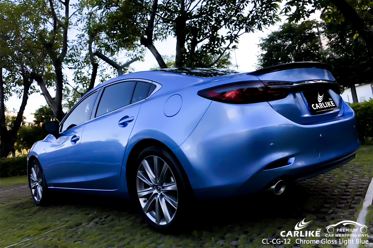 CL-CG-12 chrome gloss light blue protective vinyl for cars for MAZDA Ligao Philippines