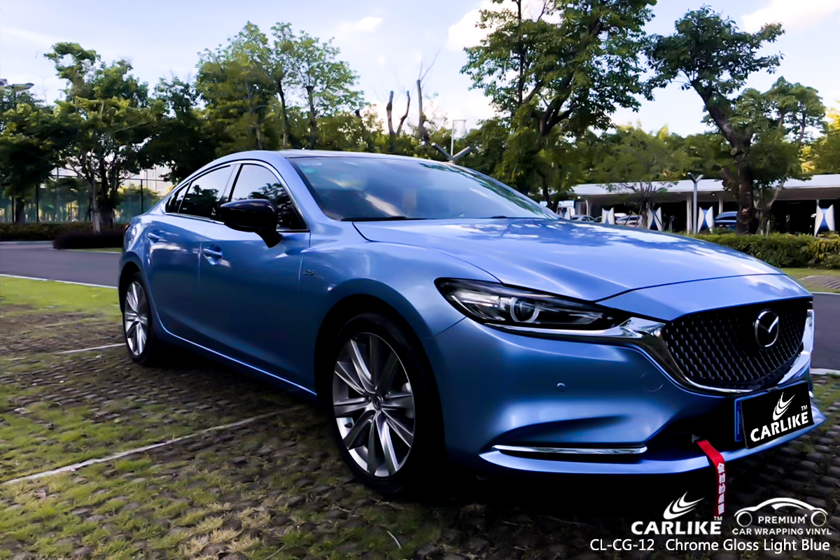 CL-CG-12 chrome gloss light blue protective vinyl for cars for MAZDA Ligao Philippines