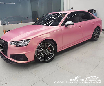 CL-DC-10 الماس الكريستال ماتي الذهب الوردي لمعان التفاف لأودي بينان الفلبين