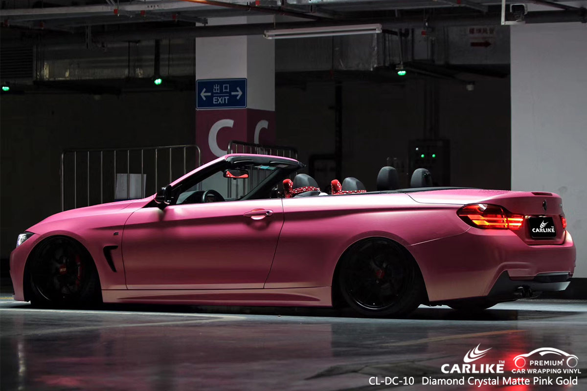 CL-DC-10 diamond crystal matte pink gold protective vinyl for cars for BMW Las Pinas Philippines