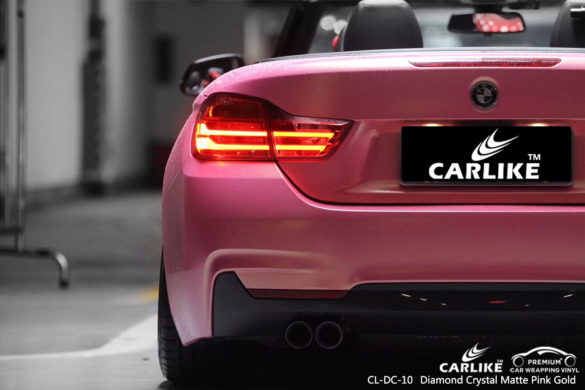 CL-DC-10 diamond crystal matte pink gold protective vinyl for cars for BMW Las Pinas Philippines
